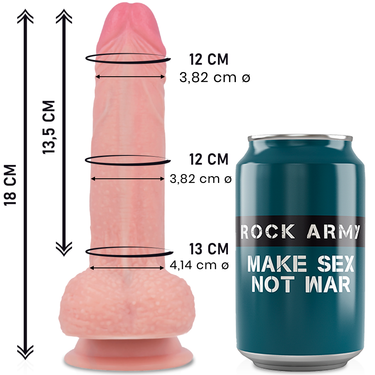 Dildo Realistico Mustang in Silicone Liquido con Base a Ventosa